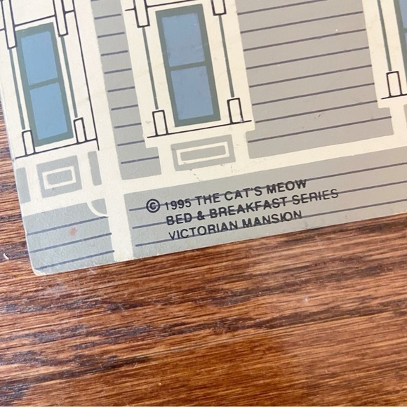 The Cat’s Meow | Vintage 1995 Bed and Breakfast Series Victorian Mansion - Picture 5 of 9